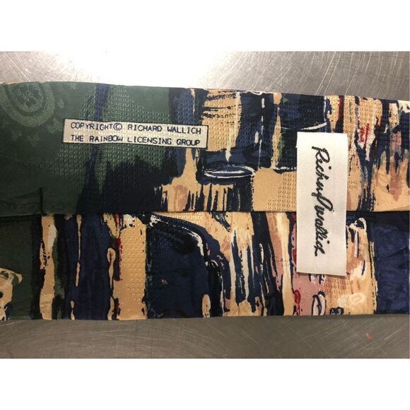 Richard Wallich Men’s Silk Racing Racecars Designer Dress Tie - Picture 8 of 11